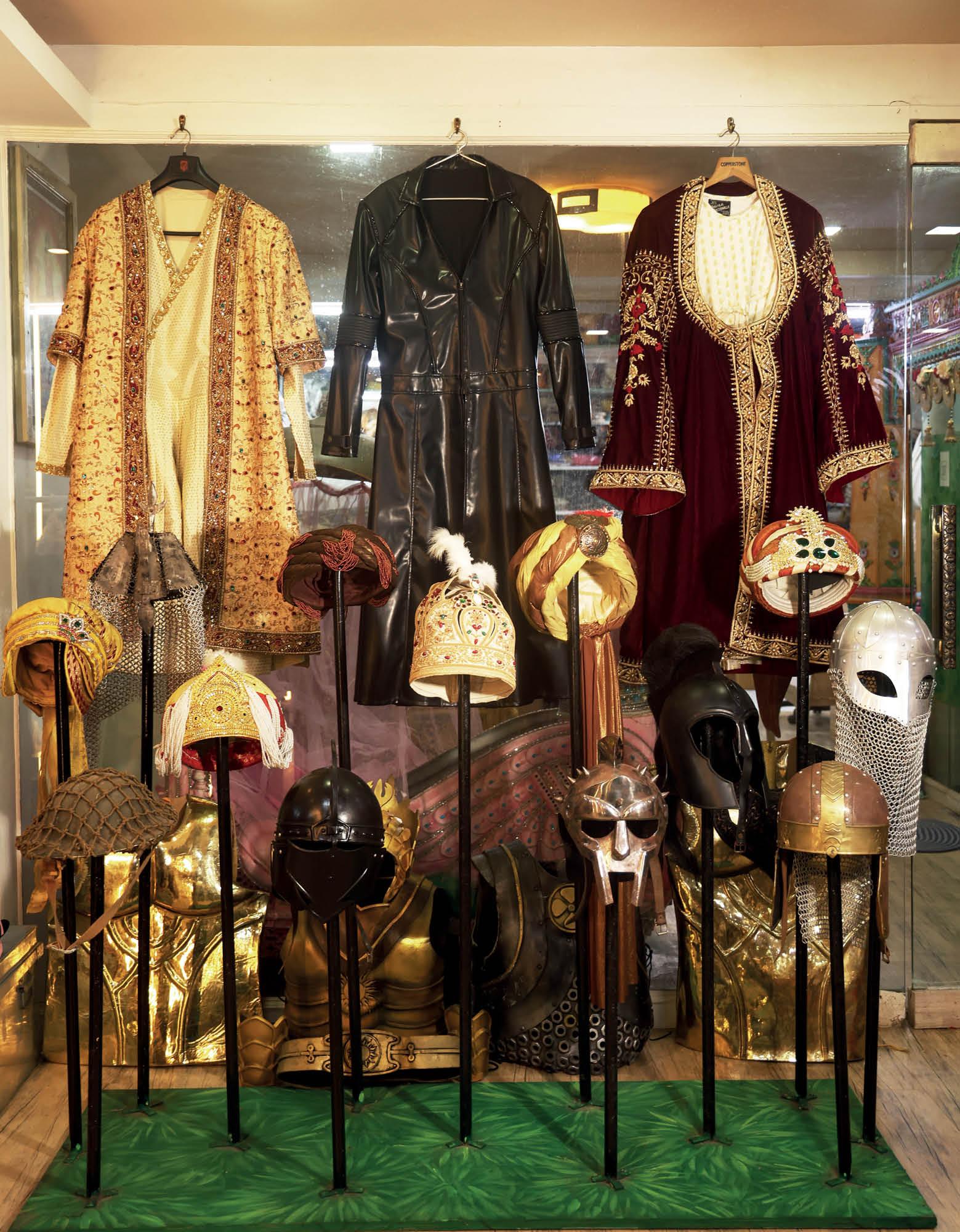 Costumes for Bollywood-themed parties, inspired by the ones they made for movies like 'Krrish' and 'Jodhaa Akbar'.