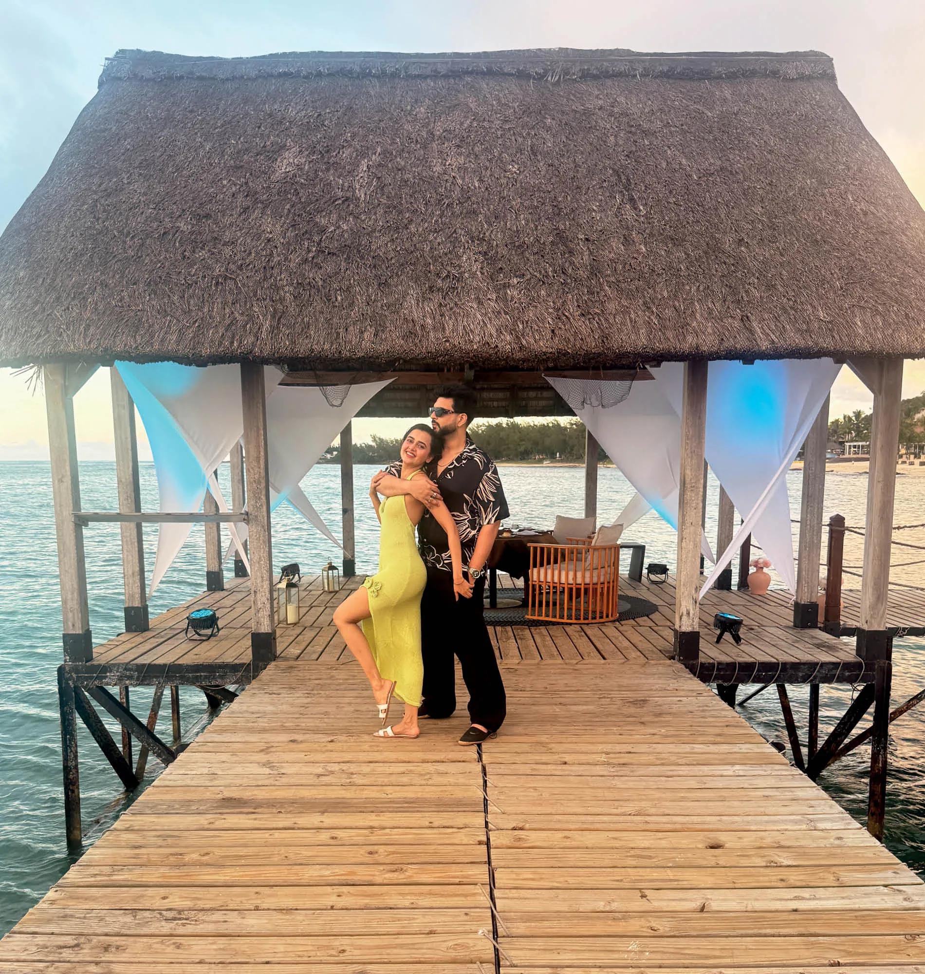 Tejasswi Prakash and her boyfriend Karan Kundrra enjoyed their time exploring the Mauritian islands.