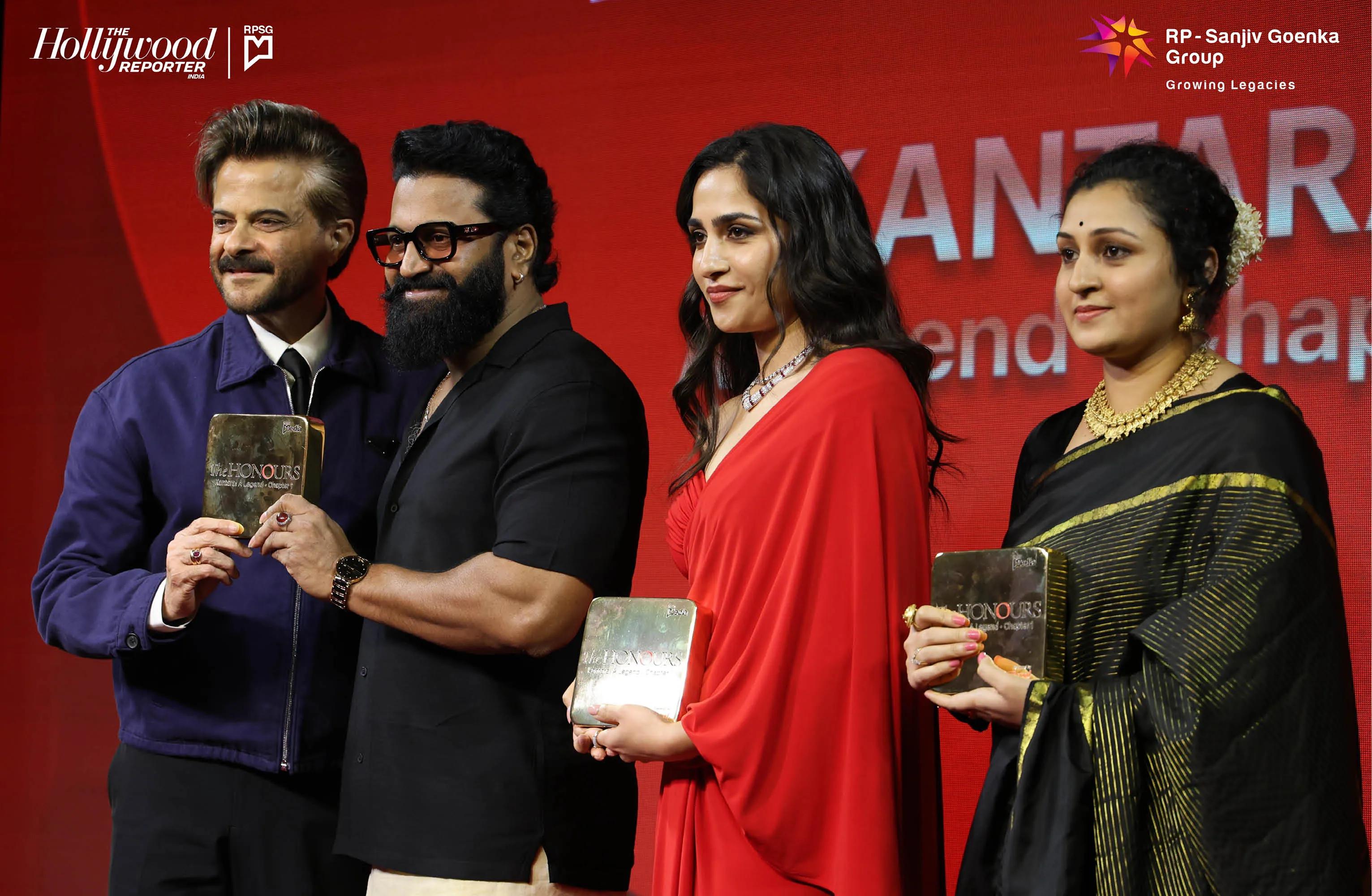 Anil Kapoor, Rishab Shetty, Rukmini Vasanth and Pragathi Shetty.