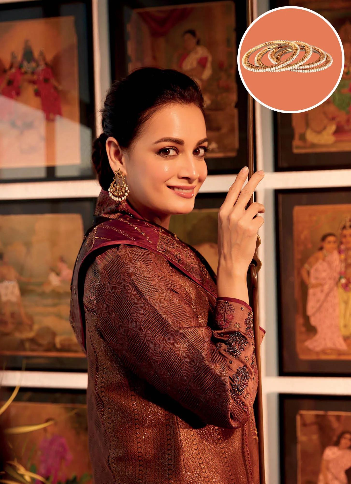 Dia Mirza treasures her mother’s pearl bangles — a symbol of love and financial agency passed down through generations.