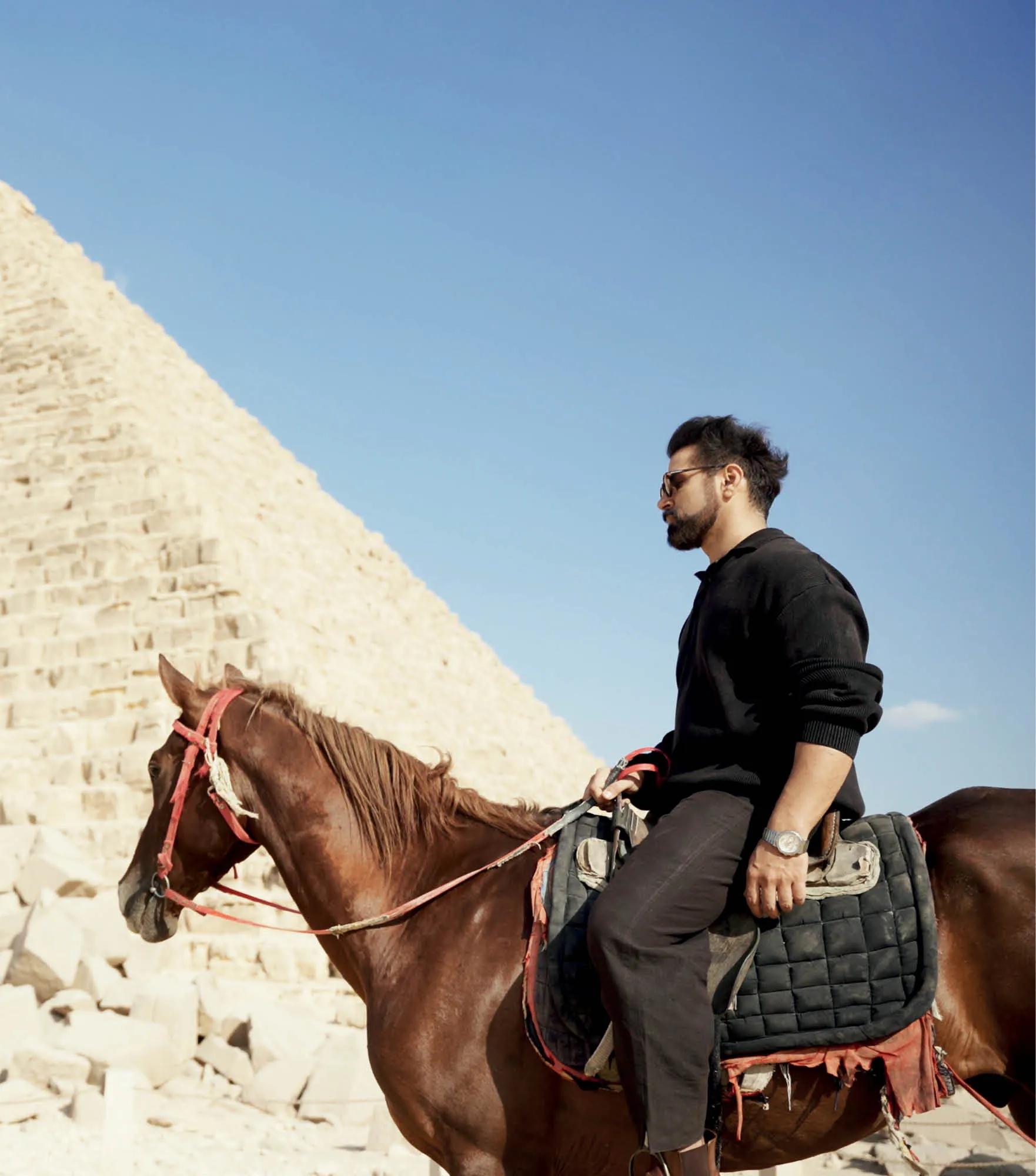 Rithvik Dhanjani in Egypt.