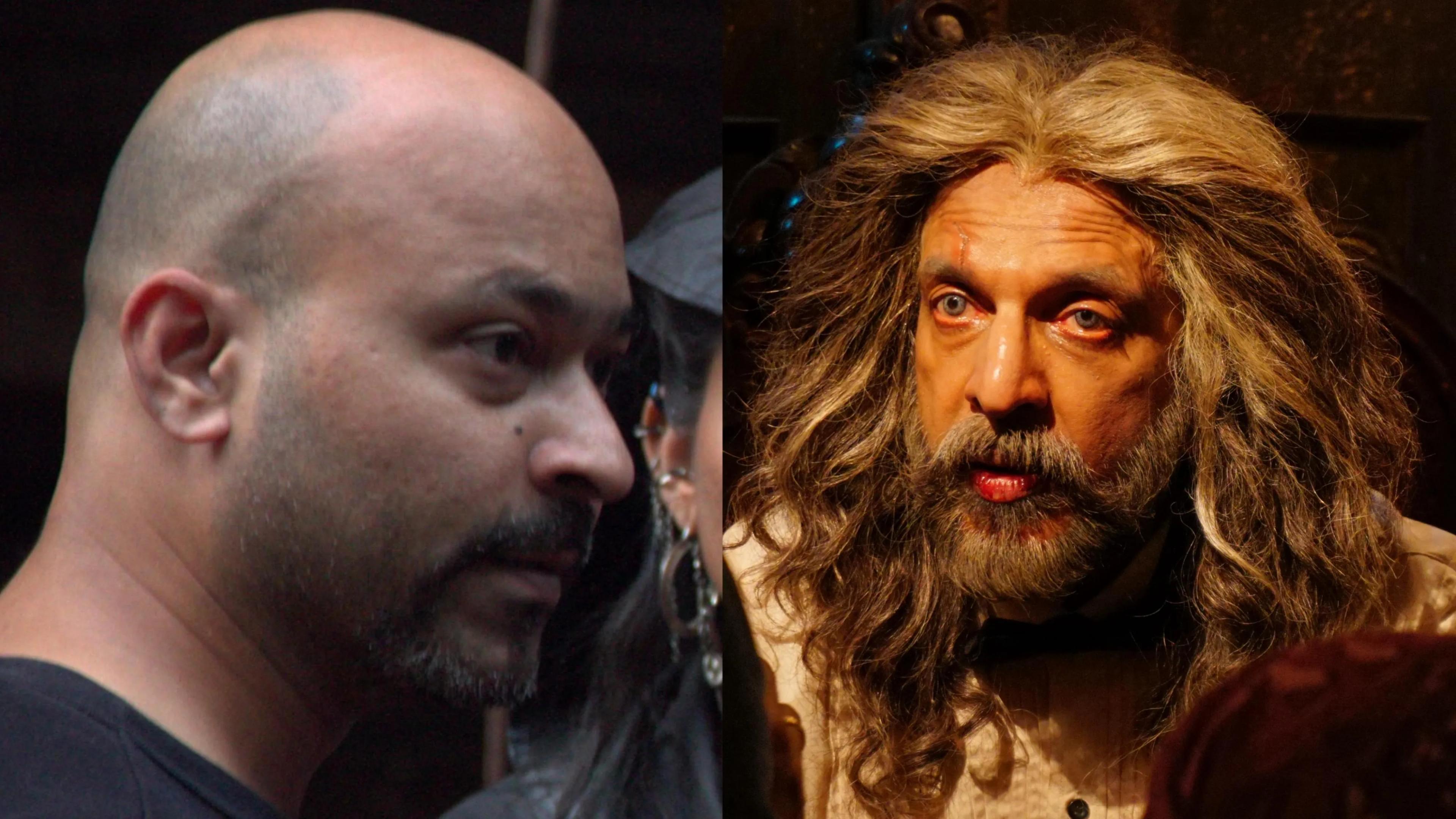 Rahi Anil Barve; Jaaved Jaaferi in a still from 'Mayasabha'