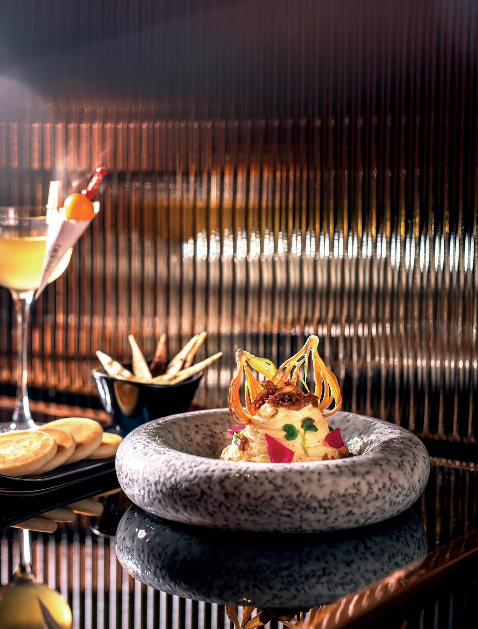 Caramalised onion hummus.