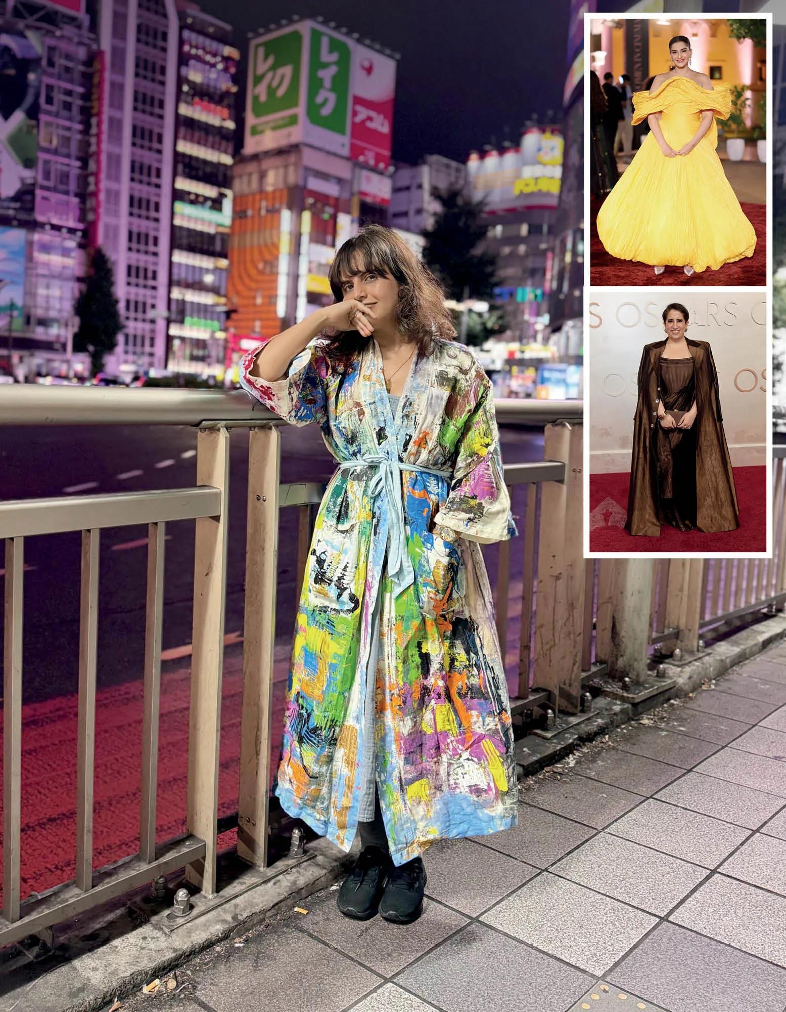 From Sonam Kapoor (above) to Guneet Monga (right), Manisha Melwani has styled a number of actors and filmmakers.