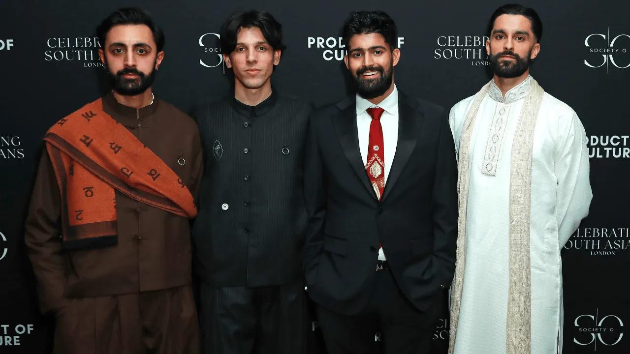  Gurjeet Singh, Luís Hindman, Sufiyaan Salam and Eben Figueiredo attend Celebrating South Asians hosted at BAFTA Piccadilly on February 20, 2026 in London, England. 