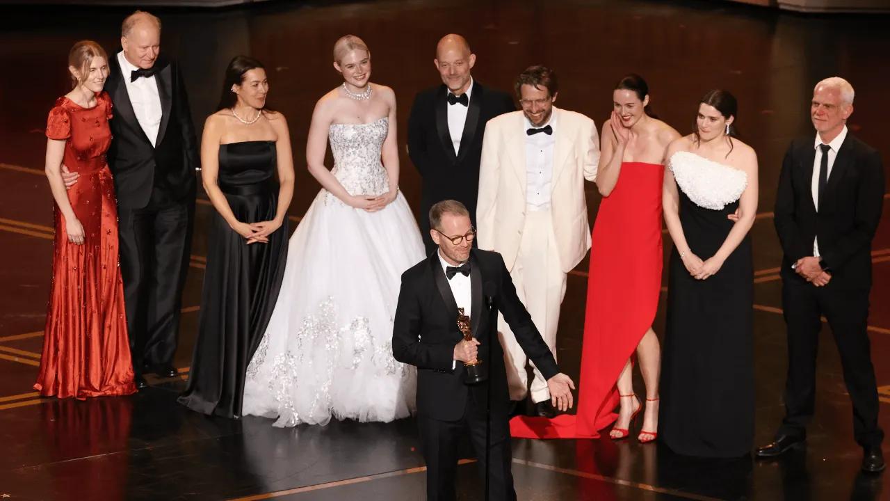 Joachim Trier accepts the Oscar for Best International Feature Film for "Sentimental Value" during the 98th Annual Academy Awards held by the Academy of Motion Picture Arts and Sciences at the Dolby Theatre in Hollywood, CA, Sunday, March 15, 2026.
