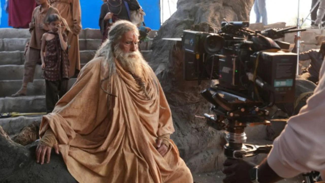 Amitabh Bacchan on the sets of 'Kalki 2'