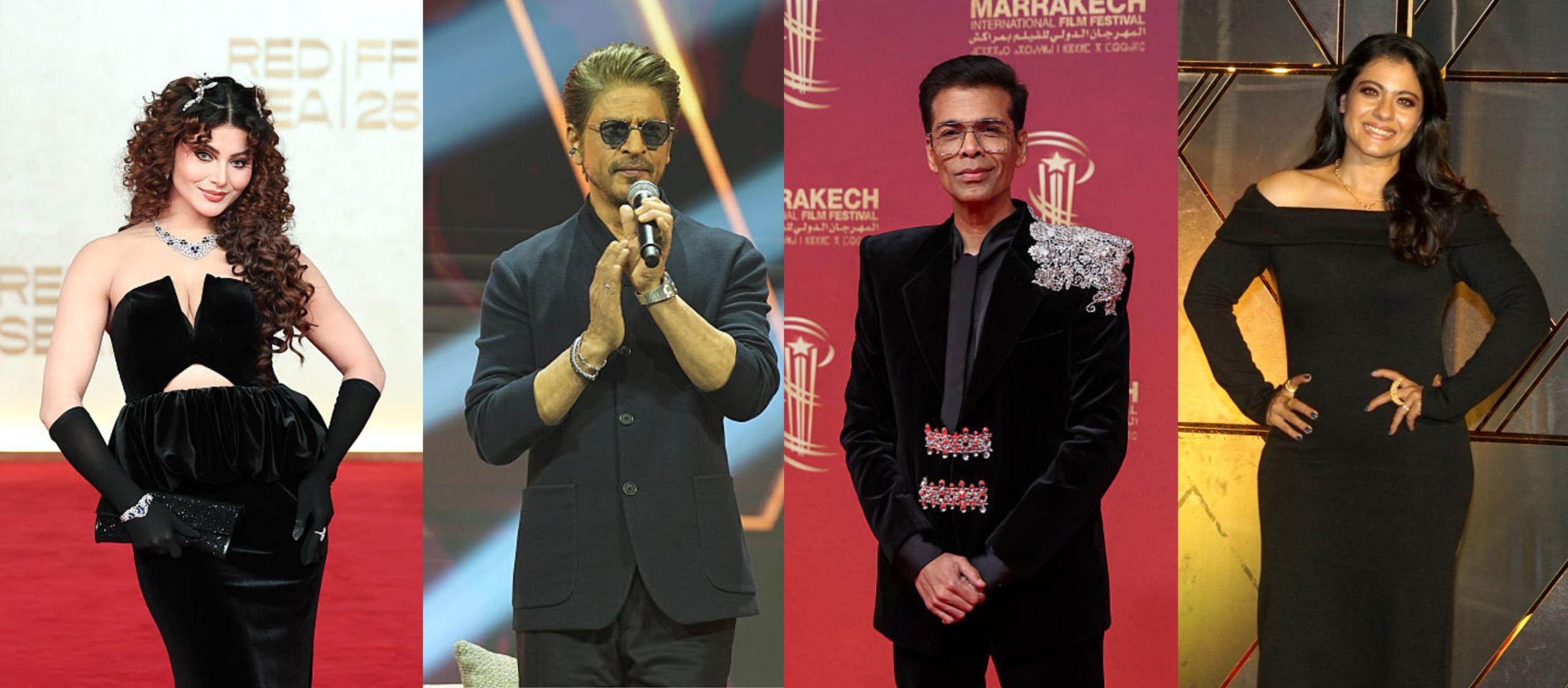 Urvashi Rautela, Shah Rukh Khan, Karan Johar and Kajol.