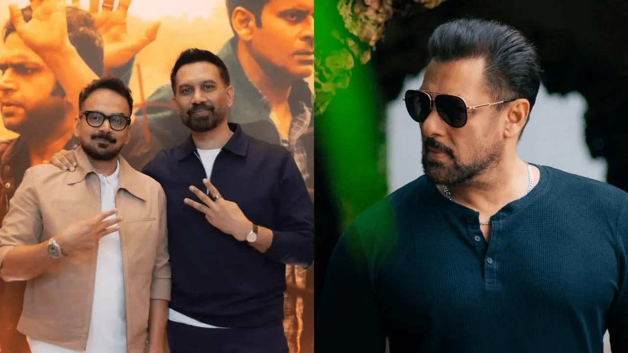 A still of Raj and DK and Salman Khan