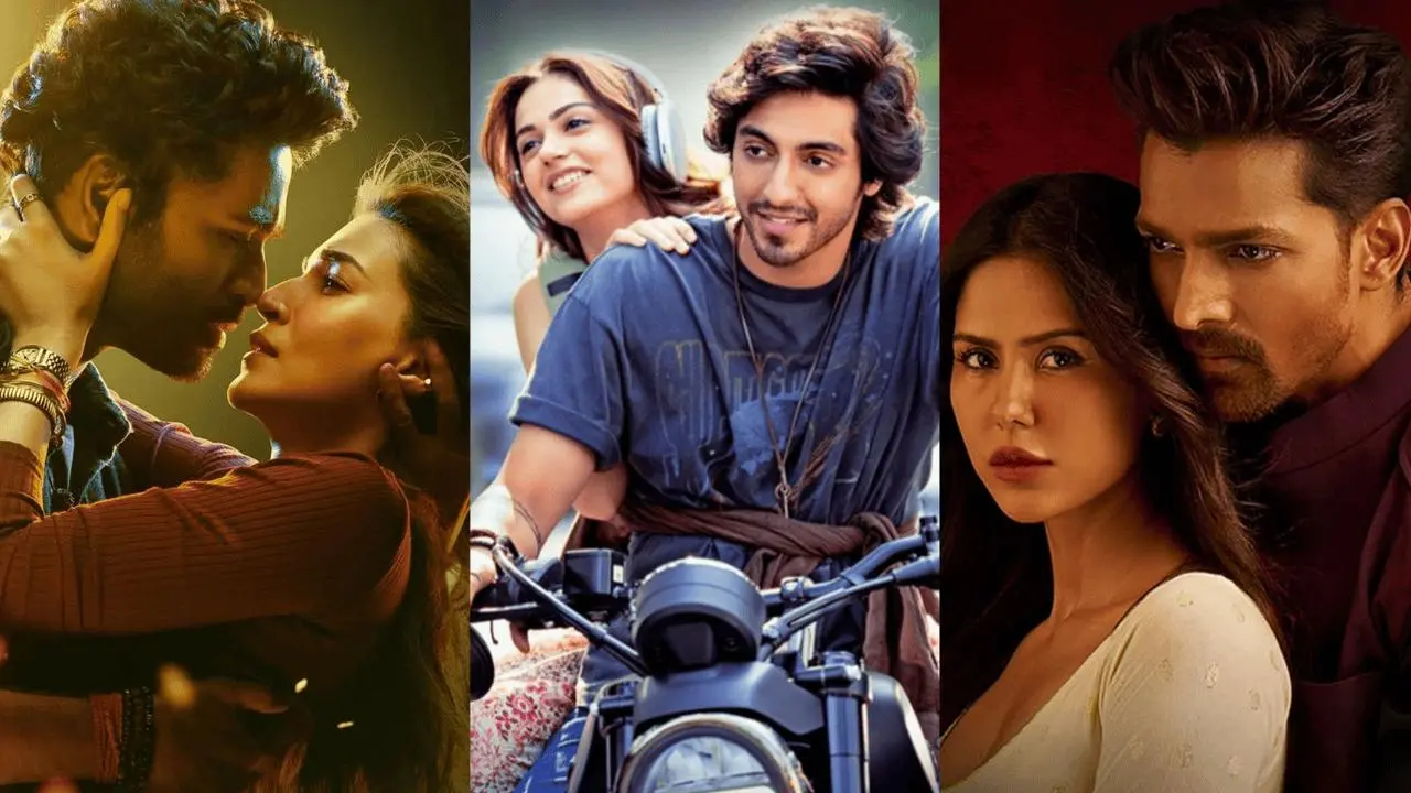 Stills from 'Tere Ishk Mein', 'Saiyaara' and 'Ek Deewane Ki Deewaniyat'