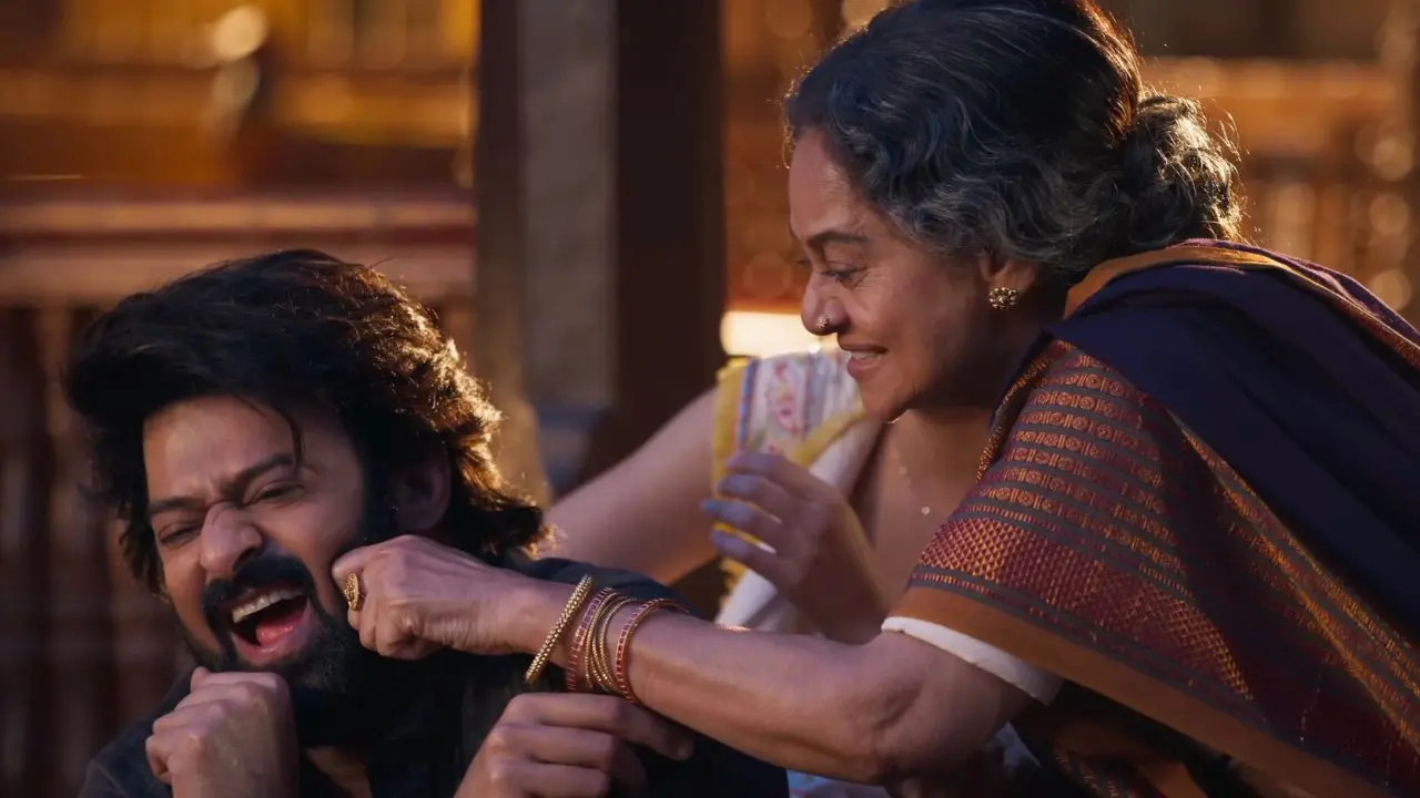 Prabhas and Zarina Wahab in 'The Raja Saab'