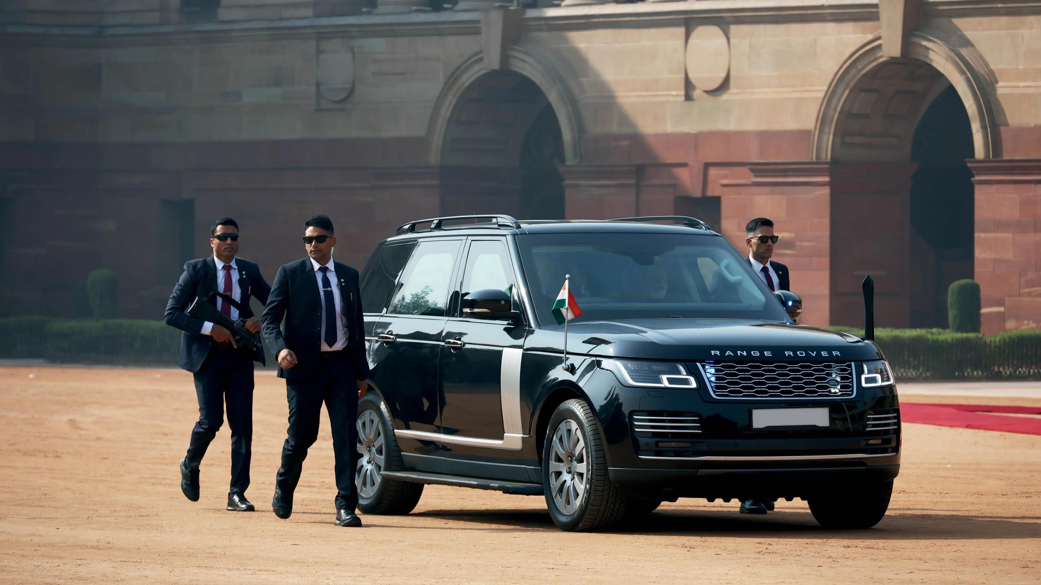 The Indian Prime Minister’s Range Rover Sentinel.