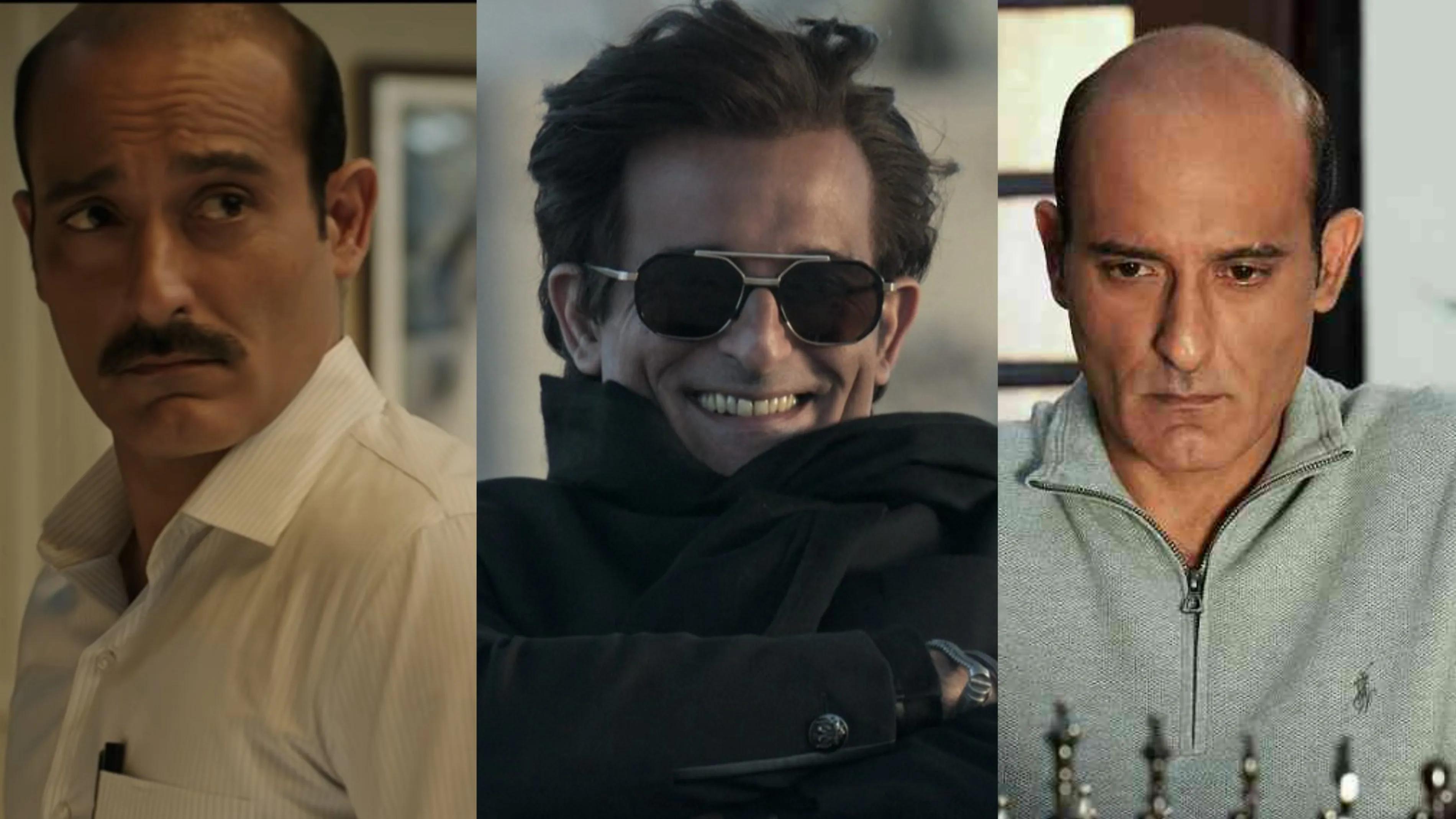 Akshaye Khanna in stills from 'Ittefaq', 'Dhurandhar' and 'Drishyam 2'