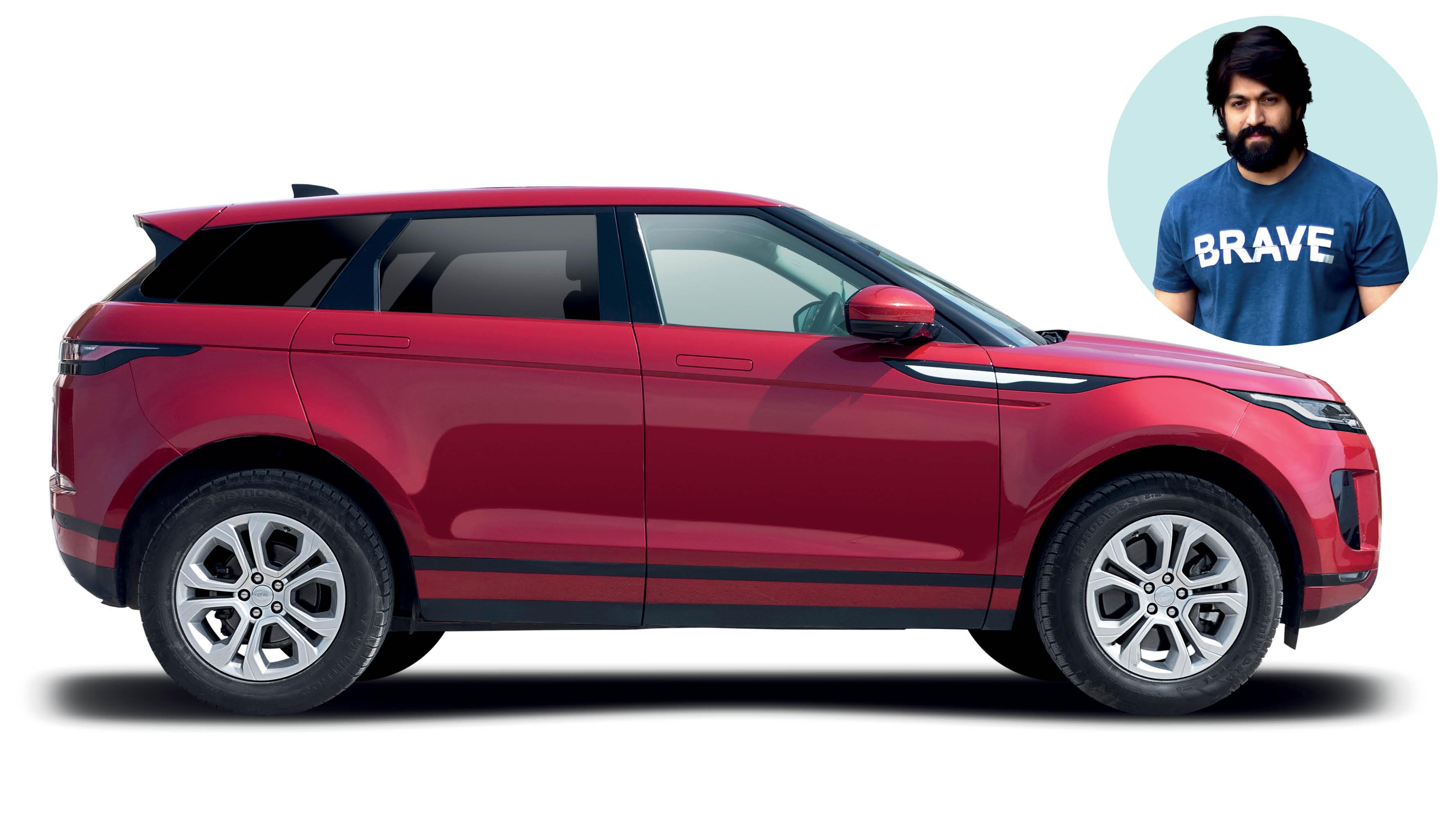 Yash's Range Rover Evoque.