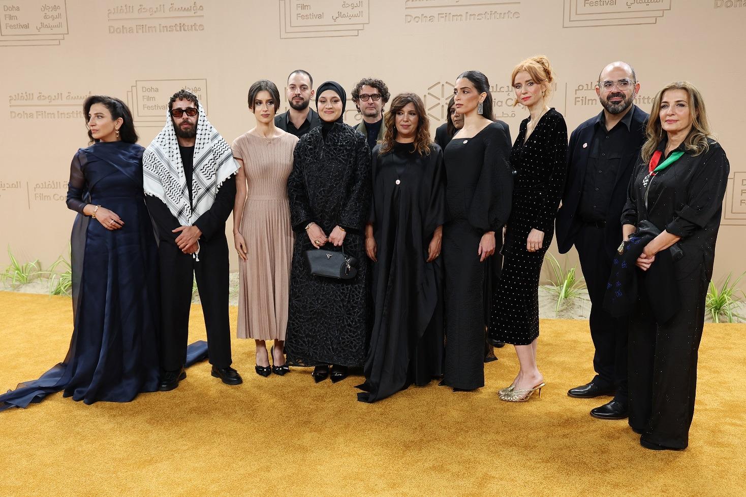 The team of 'The Voice of Hind Rajab' at the red carpet