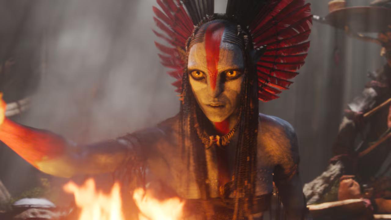 A still from 'Avatar: Fire and Ash'