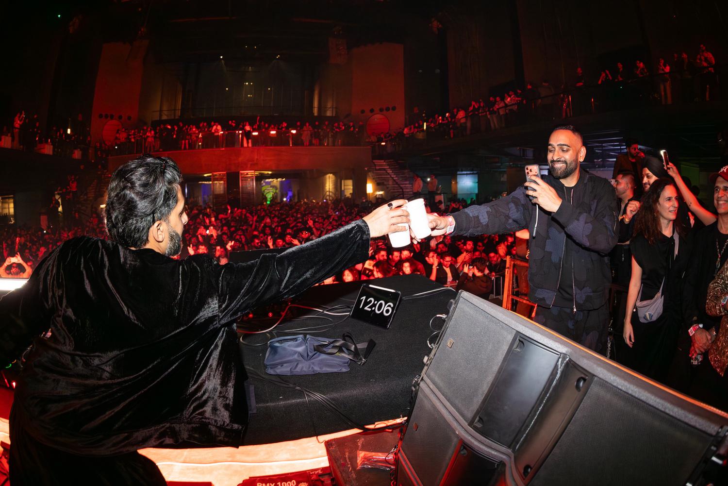 Founders Armaan Gupta and Kunal Merchant at the Indo Warehouse show in New Delhi.