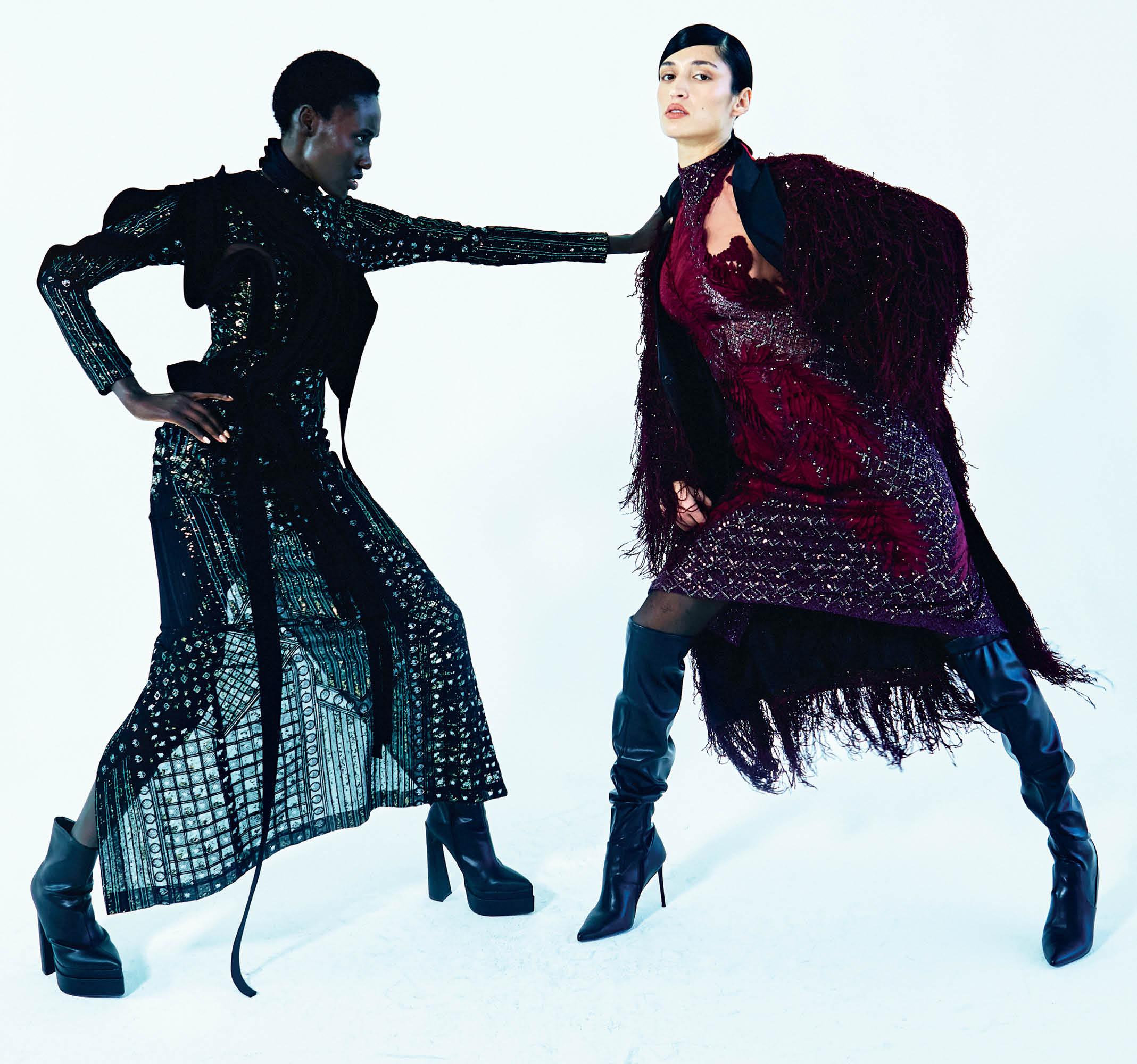 Models walking for FSP at NYFW 2024.