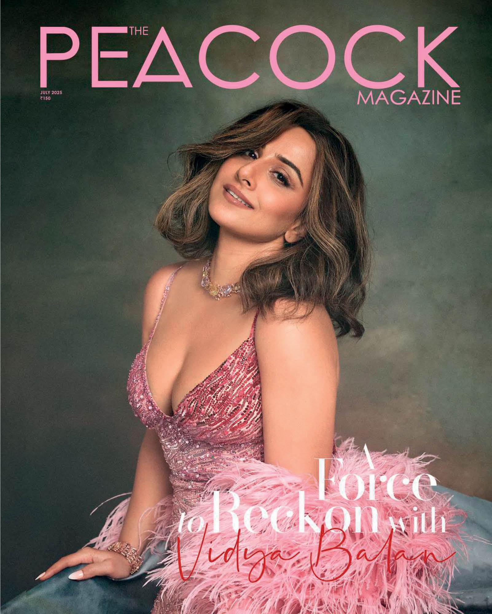 Vidya Balan on the cover of The Peacock Magazine.