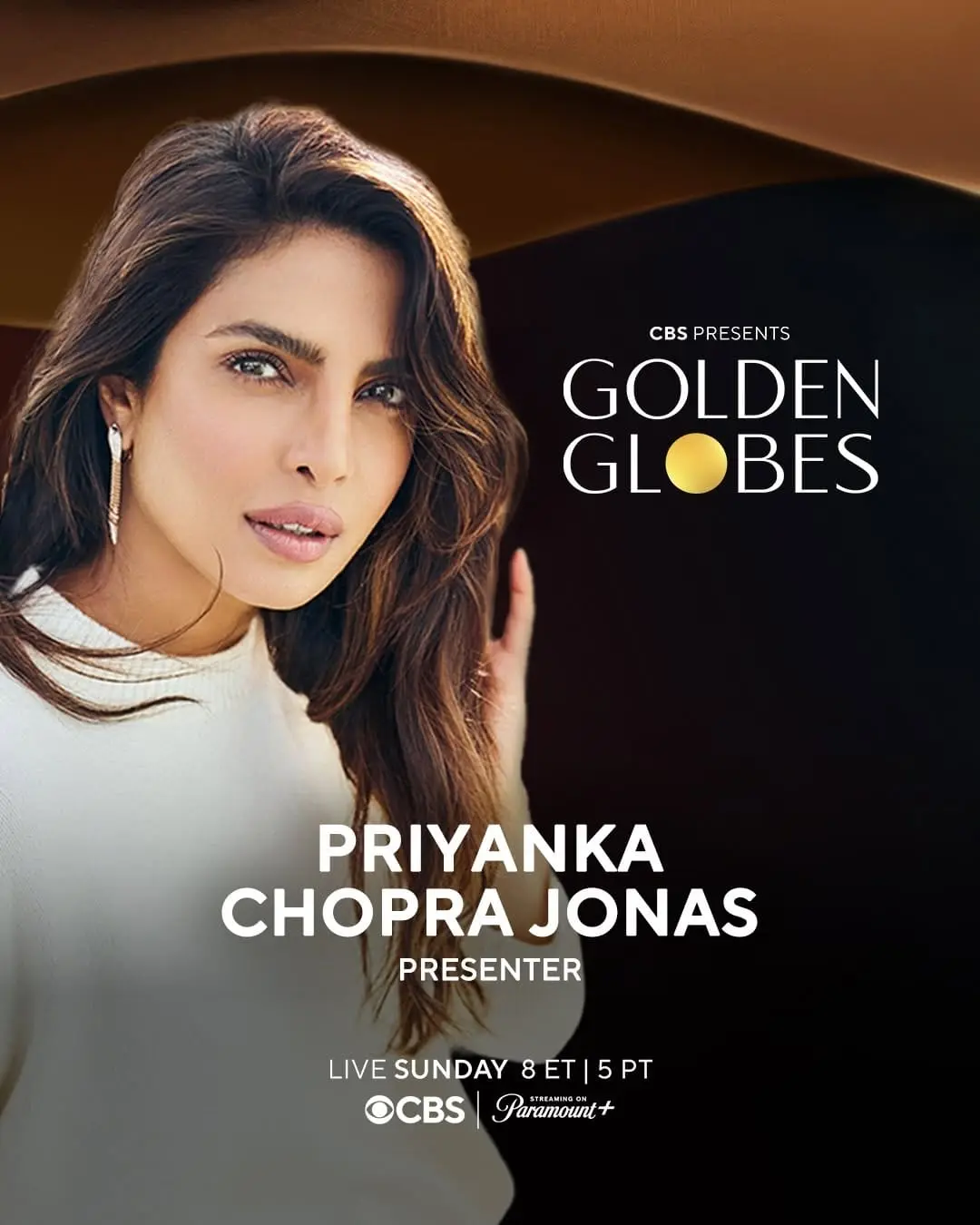 Priyanka Chopra has been announced as one of the presenters at the Golden Globes