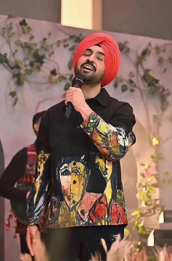 Singer Diljit Dosanjh wearing Almost Gods.