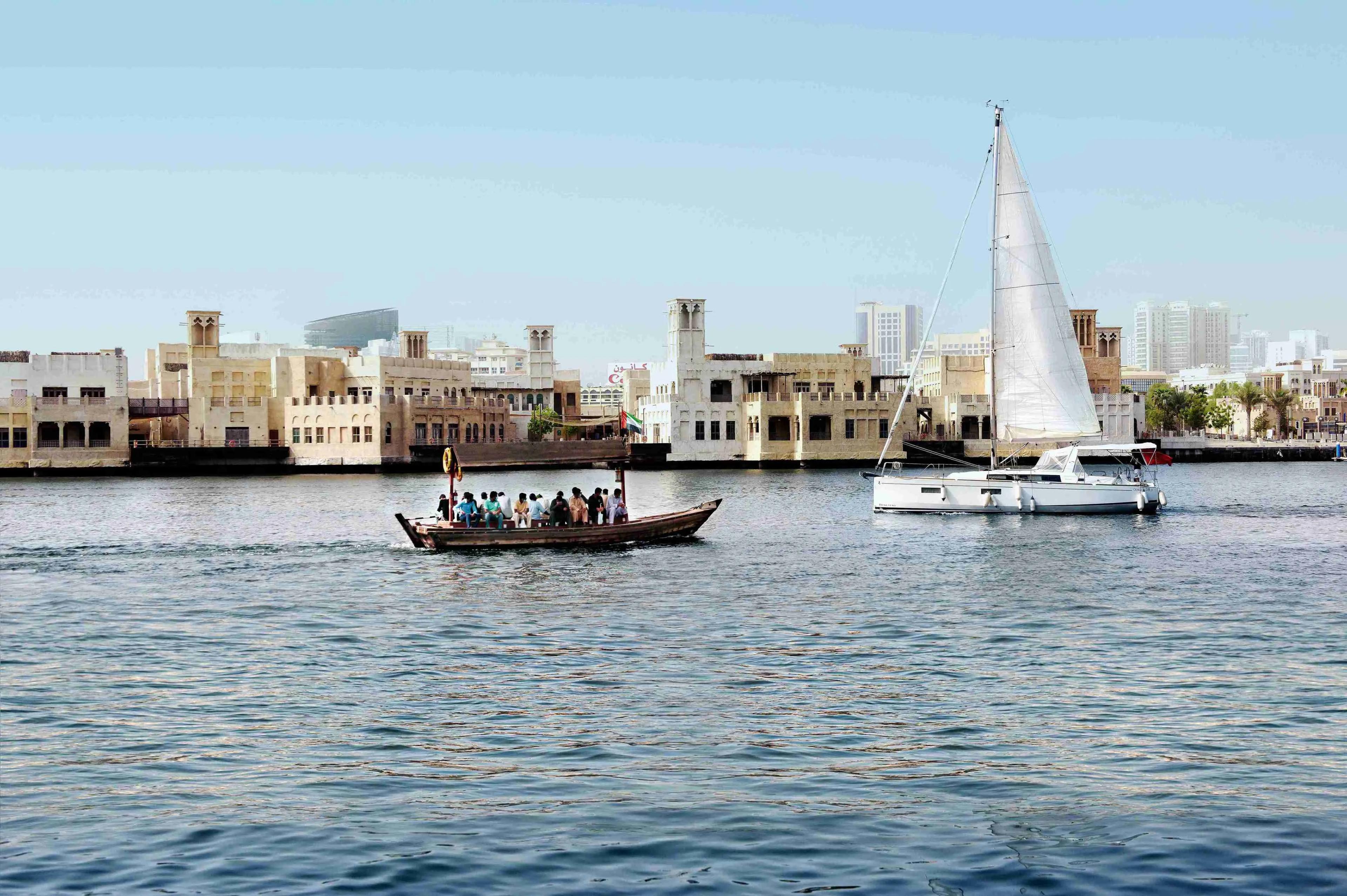 An abra ride across the Dubai Creek.