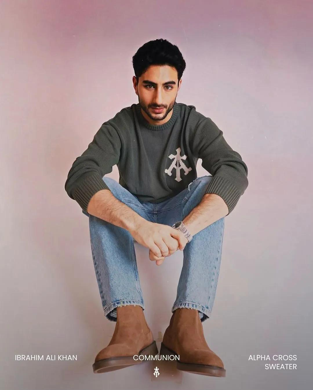 Ibrahim Ali Khan wearing Almost Gods.