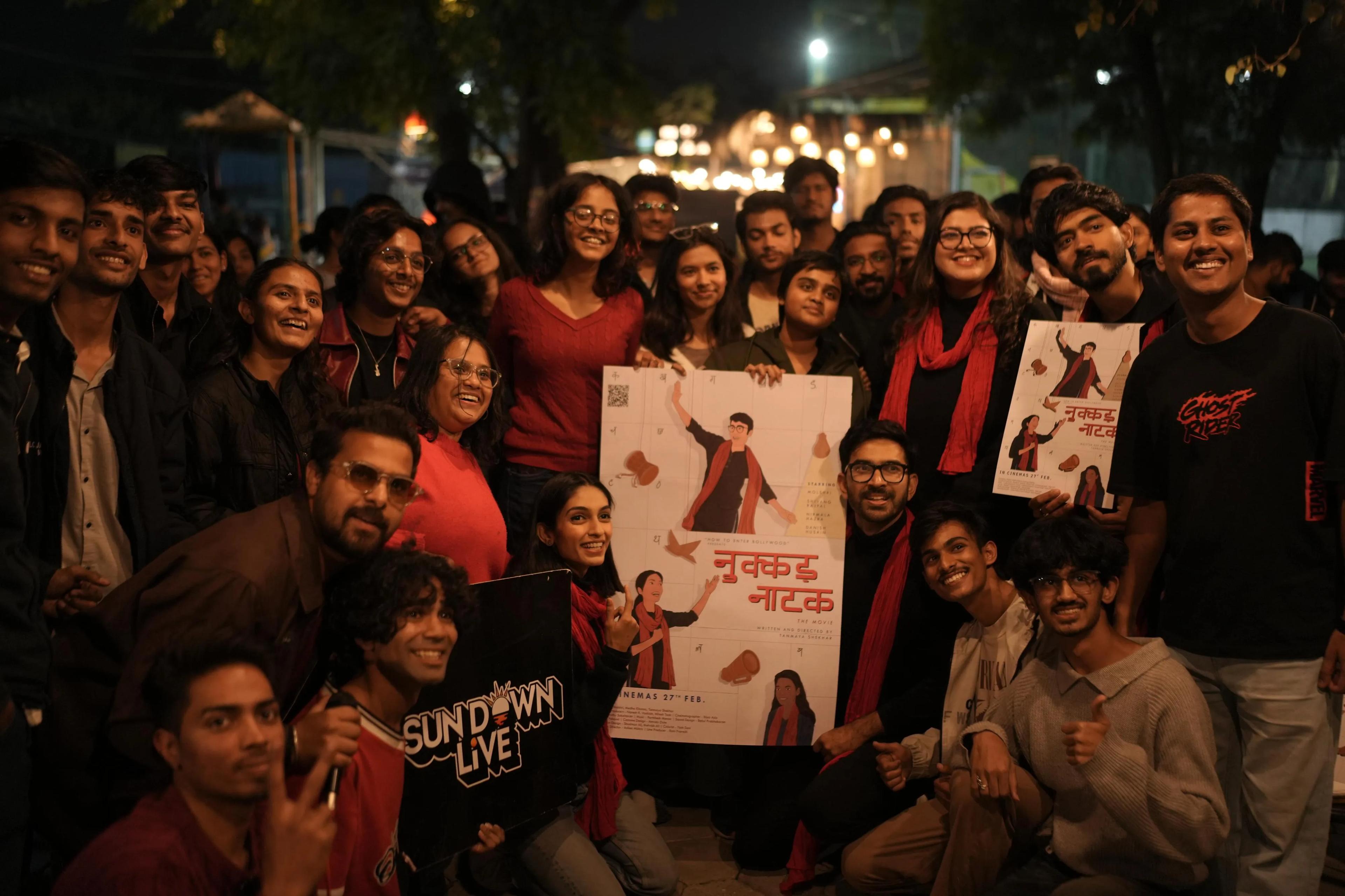 Team 'Nukkad Natak' at their Indore event