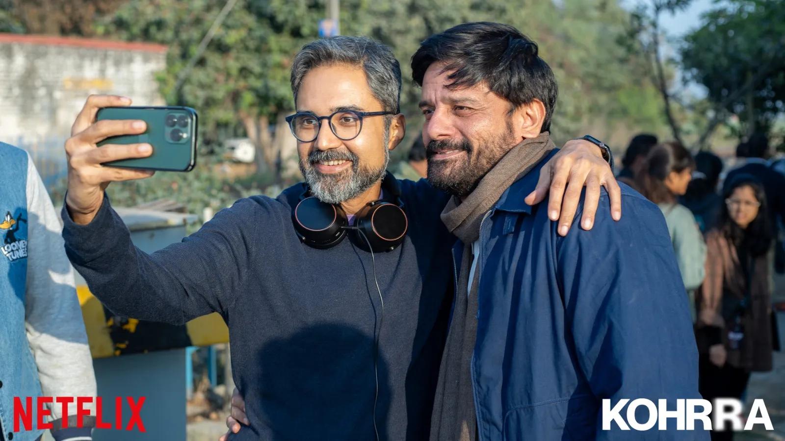 Sudip Sharma with Jaideep Ahlawat