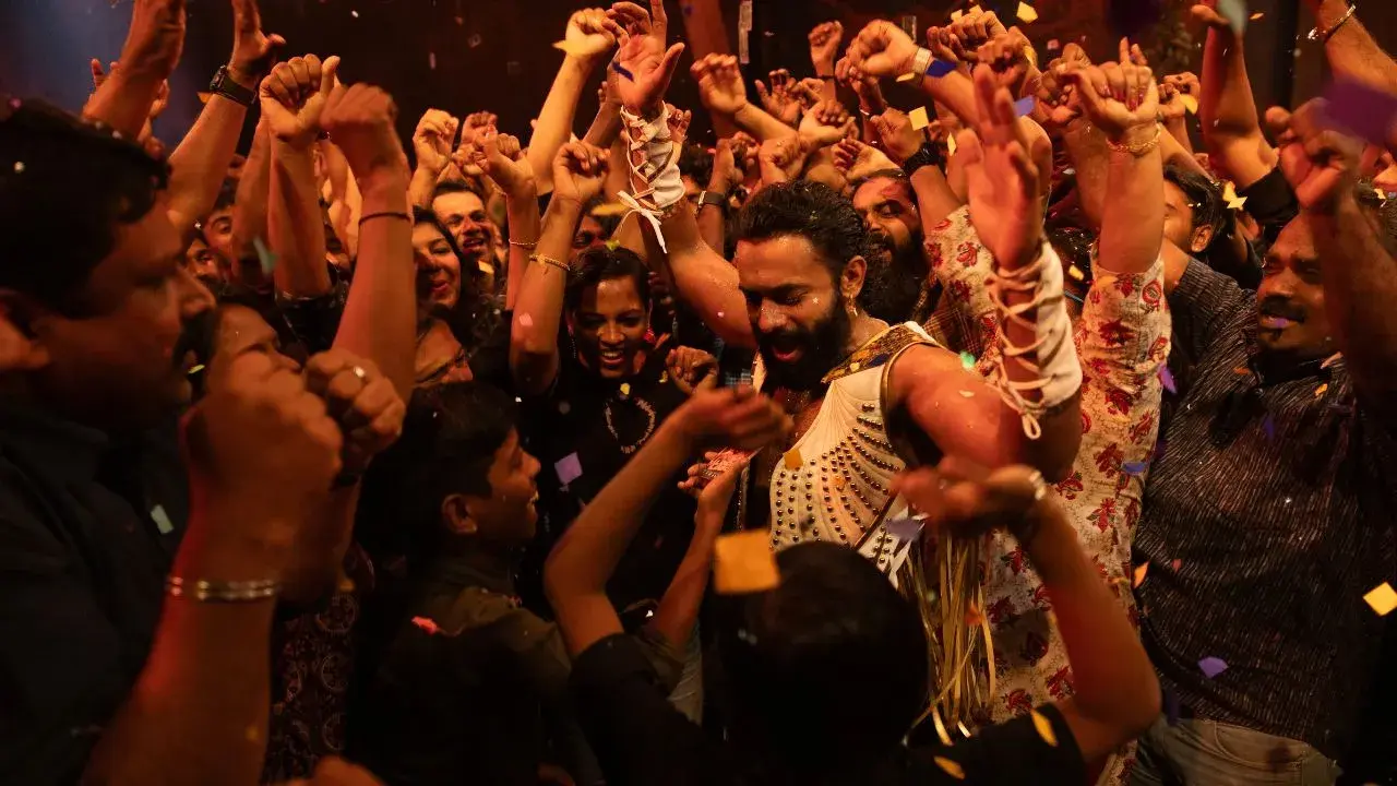 Arjun Ashokan as Loco Lobo in a still from 'Chatha Pacha'